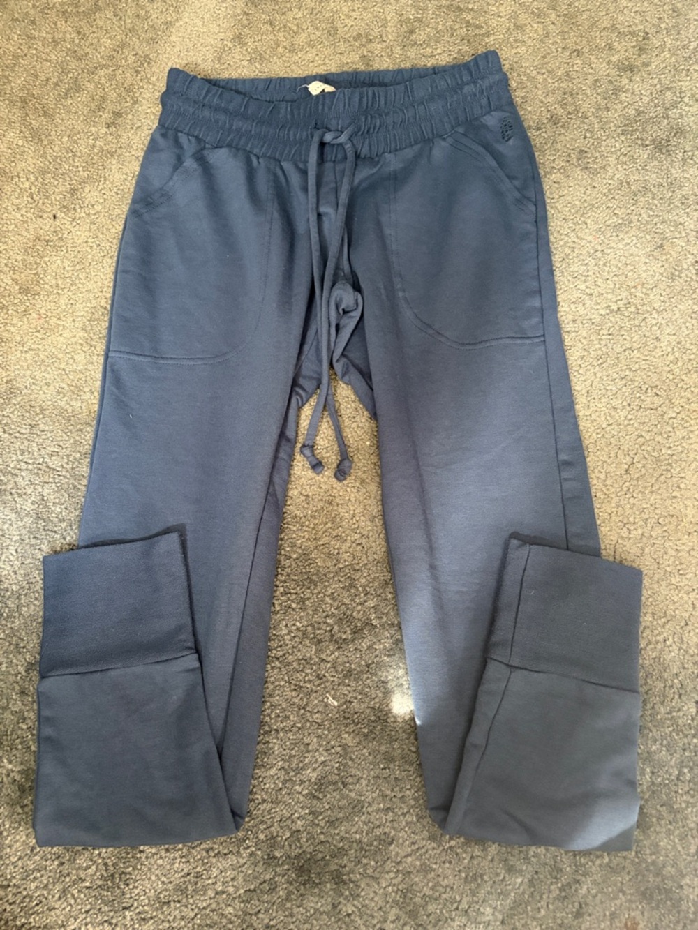 FP Movement by Free People Navy Drawstring Track Joggers